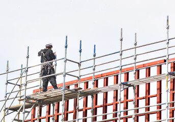 Fototapeta premium 建築工事・男の職場