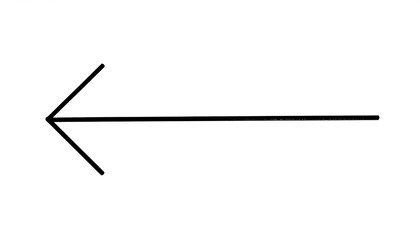 Simple left-pointing arrow