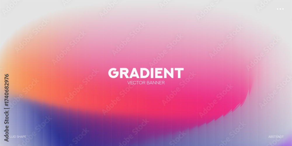 Wall mural abstract liquid gradient background with modern glass morphism effect. soft ripples create vibrant, 