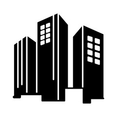 Obraz premium Building Icon Black