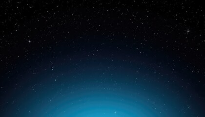 Fototapeta premium A Beautiful Evening Displaying Brilliant Celestial Stars with Deep Blues and Darker Hues