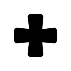 Plus Sign Svg, Cross Icon Vector, Medical Symbol Svg, Positive Sign Cut File, Bold Cross Silhouette, Svg Files for Cricut