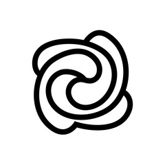 Abstract Knot Svg, Celtic Loop Icon, Geometric Pattern Vector, Ornamental Svg, Infinity Symbol Silhouette, Svg Files for Cricut