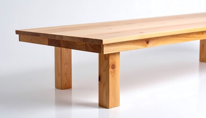 Simple wooden coffee table