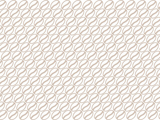 Seamless Coffee bean pattern background	