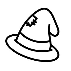 witch hat halloween icon