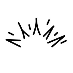 Black Light Rays Icon Minimalist Design