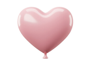 Isolated Light Pink Heart Balloon, Love Symbol, Romantic Element for Valentines and Wedding