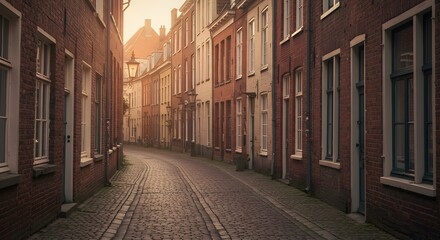 narrow street in the old town