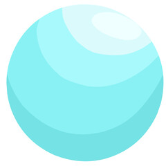 Shiny blue pearl with smooth surface