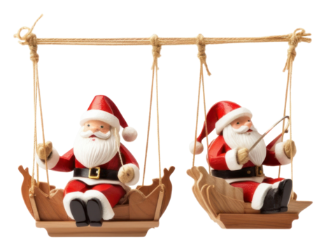 PNG Puppet santa sleigh Puppets toy white background representation.
