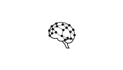 Connected Thinking Neural Network Brain Illustration for Innovation
