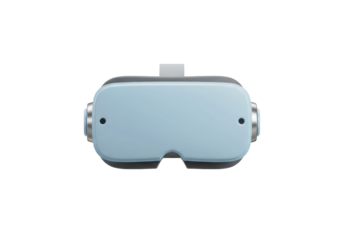 Isolated VR headset on display for gaming and entertainment experiences, modern design