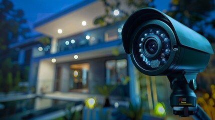 A photo of a home security app interface.