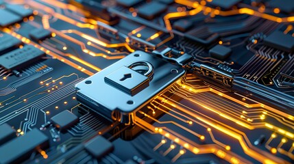 A photo of a secure file encryption process.