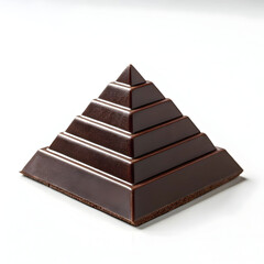 chocolate bar on white background