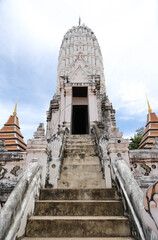 The entrance to the main prang at Wat Phutthaisawan, Ayutthaya, Thailand