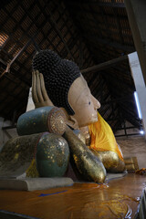 White Reclining Buddha at Wat Thammikarat, Ayutthaya