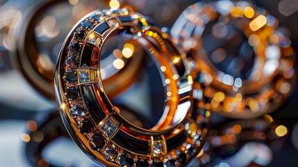 A photo of abstract earrings