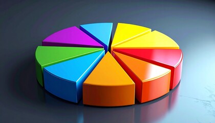 Obraz premium colorful pie chart