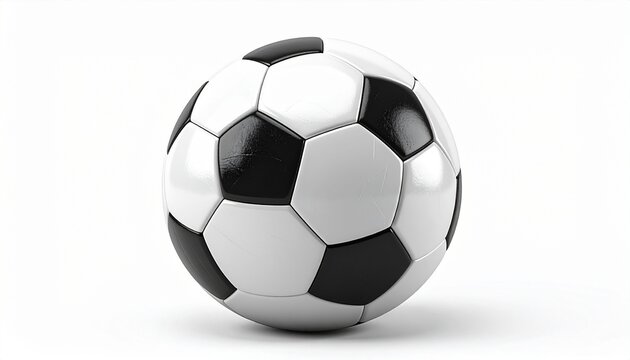 soccer ball isolated on white