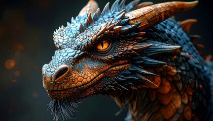 close up of a dragon
