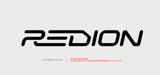 Technology Modern Logo Sport Italic Alphabet Font. Typography abstract italic Futurebold fonts, sport, movie brand and logos. vector illustration