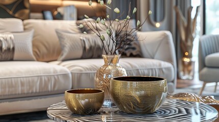 A photo of accessorized side tables