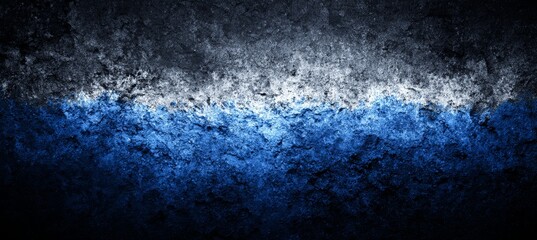 Blue white paint on grunge concrete wall texture background. Generative AI technology.	
