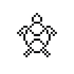  pixel turtle silhouette