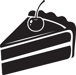 Indulge your cravings with this delicious slice of cherry topped cake, perfect for food blogs, menus, and sweet treat promotions