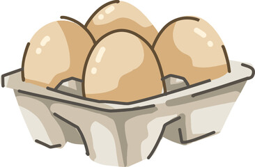 Carton of Fresh Eggs
