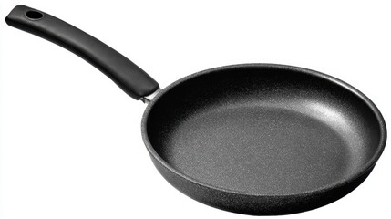 A sleek, non-stick frying pan with a smooth surface and a comfortable handle, ideal for cooking various dishes.