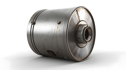 Used Metal Cylinder Container or Industrial Machine Component