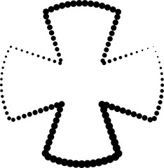 Star shape halftone dots