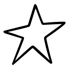 Cute star in doodle style