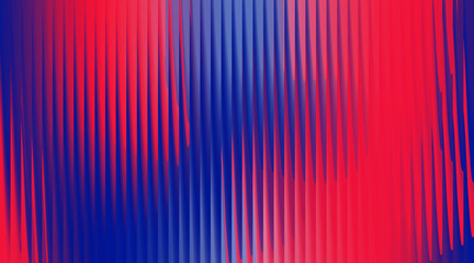 Abstract vertical lines of red and blue colors create a vibrant and dynamic visual effect.
