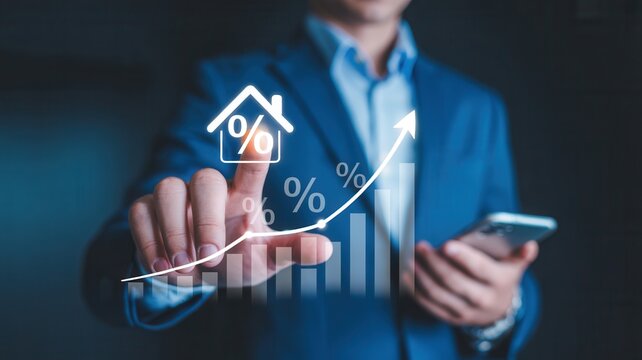 Boost your real estate portfolio with rising interest rates and market trends, featuring a modern professional analysis and data driven investment strategy