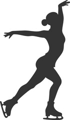 Obraz premium Female Figure Skater Performing