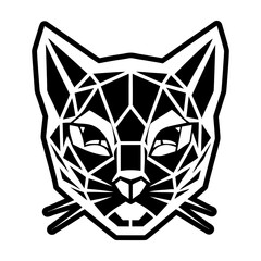 A glyph style icon depicting wild cat