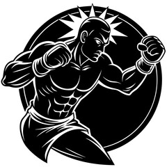 black and white image of a man