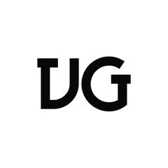 VG monogram logo design letter text name symbol monochrome logotype alphabet character simple logo