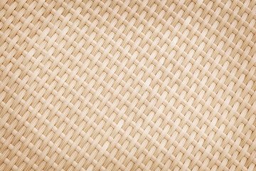 Naklejka premium Bamboo woven texture background