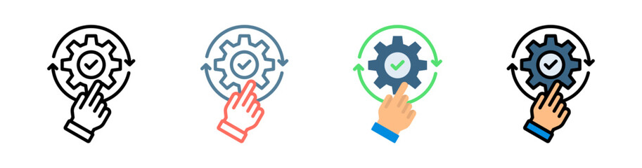 Execution Icon Collection Set Multiple Style