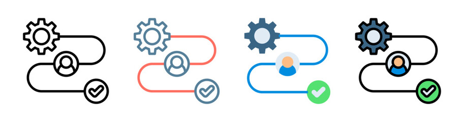 Workflow Icon Collection Set Multiple Style