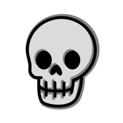 Fototapeta premium Cartoon Skull Icon Vector Design