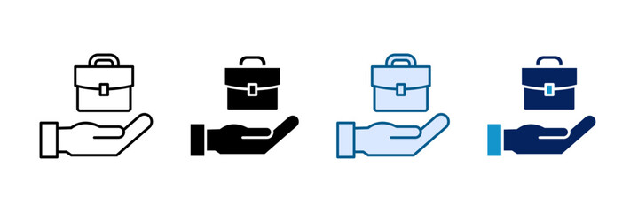 Work Feed Icon Set Multiple Style Collection