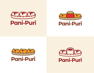 Pani Puri Vector – Indian Street Food Snack Design	