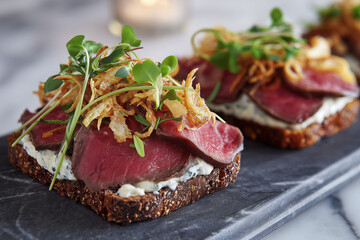 Modern Roast Beef Sm&oslash;rrebr&oslash;d