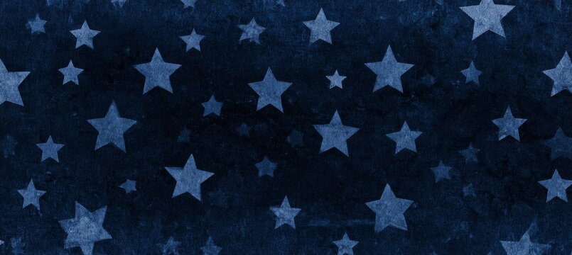 America blue star background template. America 4th of July Memorial or Independence day theme wallpaper. Generative AI technology.	

